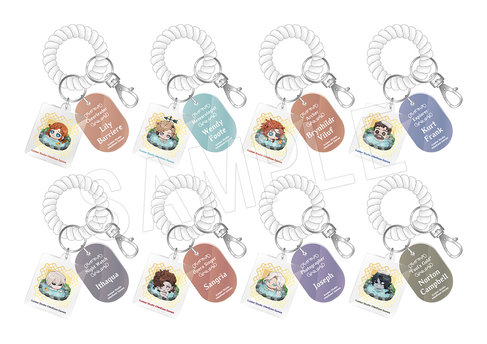 ロッカーキー風キーホルダー（全8種）